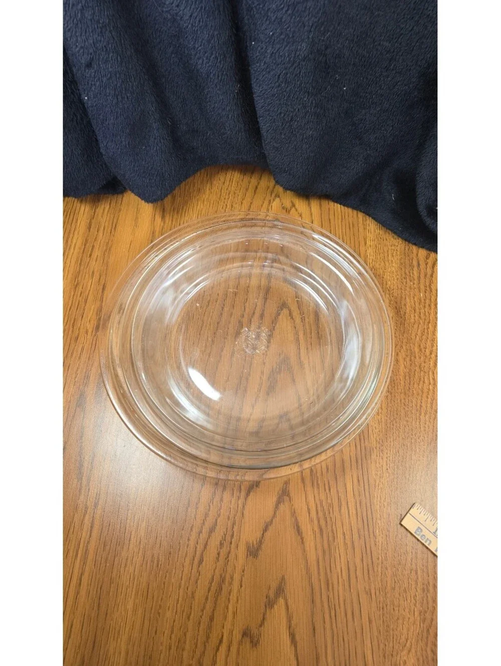 Set of 2 Vintage Pyrex 1 Fireking Clear Glass Pie Plates